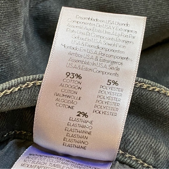 MOTHER The hustler ankle fray second chance gray black high waisted crop jeans - Picture 14 of 16